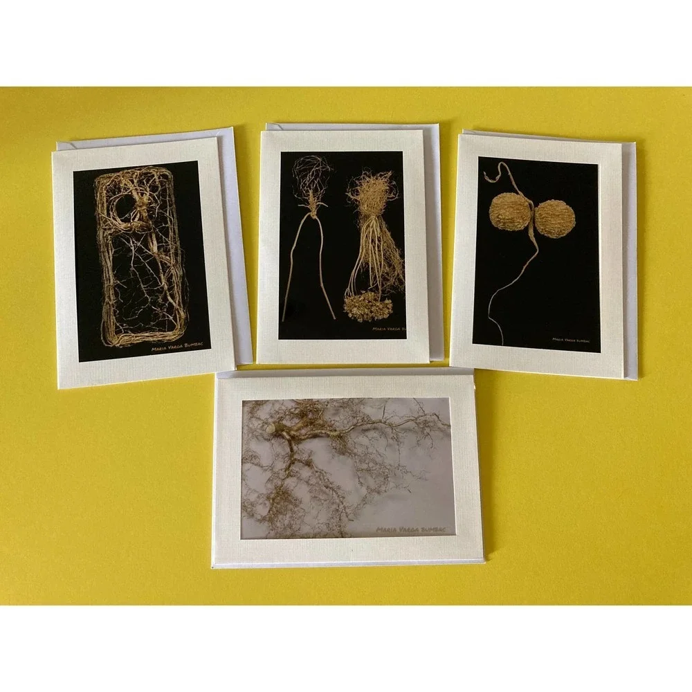 - Set of 4 Metallic Art Print Blank Greeting Cards W/ Envelope - Art by my…